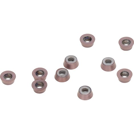 Satz mit 10 Hartmetall-Dreheinsätzen für CNC-Fräsen und -Drehen (RDMW1204MOEP) (1/5)