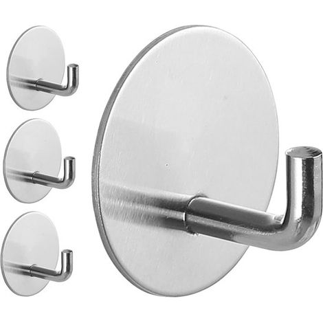 Selbstklebende Haken robuste wasserdichte Haken für die Dusche zum Aufhängen von Luffaschwämmen Handtüchern und Kleidung im Badezimmer abnehmbare (1/4)