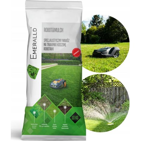 Engrais d'automne pour gazon tondu par robot ROBOT&MULCH Emeralld Complex 10KG (1/5)