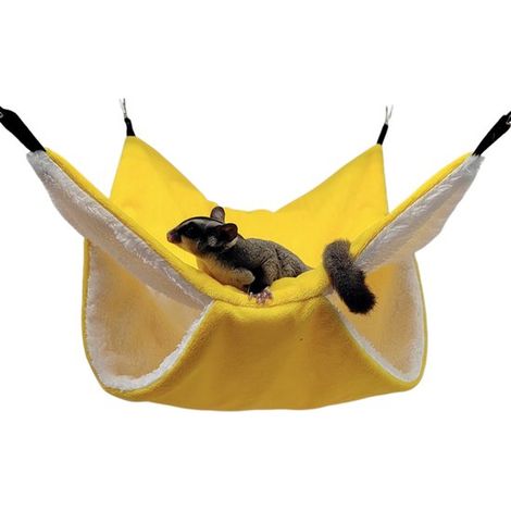 Amaca per animali domestici, amaca in peluche a doppio strato per scoiattoli volanti, sacco a pelo sospeso per scoiattoli volanti, amaca per dormire per animali domestici, per topi (1/5)