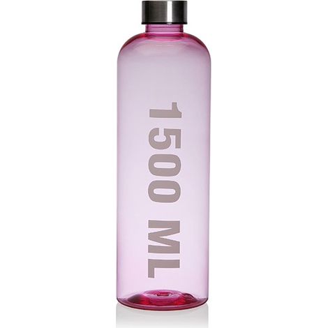 BOUTEILLE D'EAU PS-INOX ROSE - 1500 ML