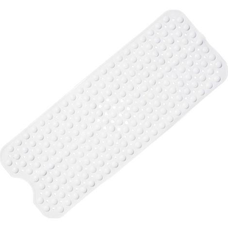 GDHZS- Tapis de Baignoire Antidérapant,Résistant à la moisissure,Très Long,Antibactérien,BPA Free,sans phtalate de Latex,Lavable en Machine,Idéal pour Les Enfants,39x16IN (1/5)