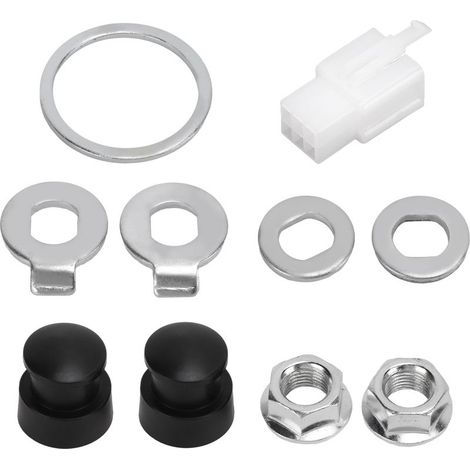 Kit écrous et rondelles pour moyeu de moteur de vélo en acier, arbre de 12mm, composant universel pour bicyclette (1/5)