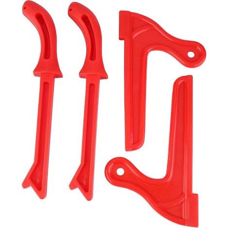 4pcs Bâtons Poussoirs en Plastique Poussoirs de Sécurité pour Travail du Bois Accessoires de Scie à Table Scie à Main Bâtons de Sécurité de Travail du Bois(Red) (1/5)