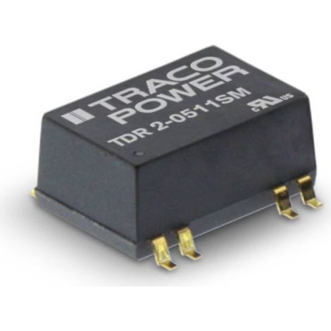 TracoPower TDR 2-0513SM Convertitore DC/DC SMD 5 V/DC 15 V/DC 134 mA 2 W Num. uscite: 1 x Contenuto 1 pz.