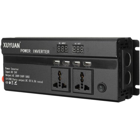 5000W DC 24V à AC 220V onduleur de voiture sinusodal pur avec 4 ports USB onduleur à onde sinusodale (1/3)