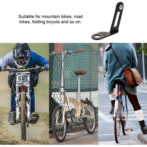 Support de plaque d'immatriculation pour vélo ZTTO en alliage d'aluminium durable (noir) (1/5)
