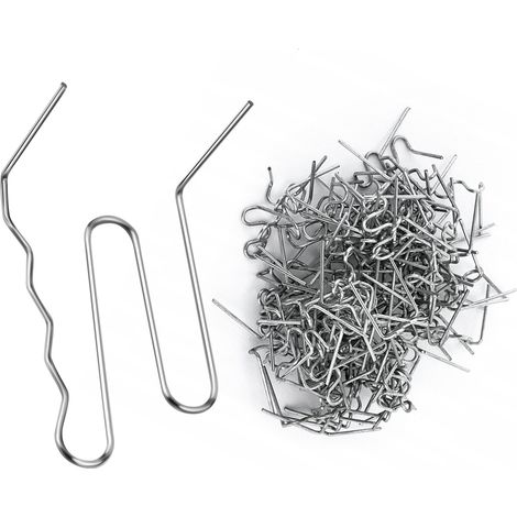Zszywki per Plastica Ovali e Piatte S 0,8mm – 100 Pezzi  Alta Qualità  Per Montaggio e Riparazione Componenti Plastici