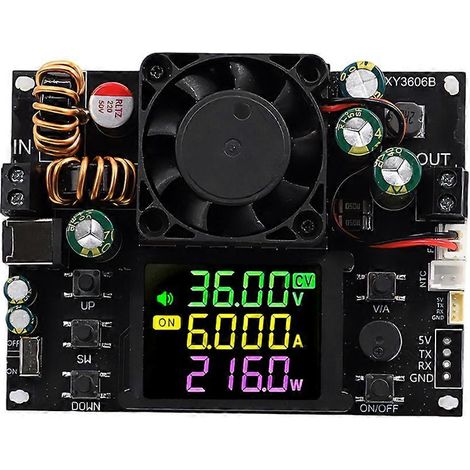 Alimentation CC régulée XY3606B CNC (36 V / 6 A / 216 W) avec affichage LCD (1/5)