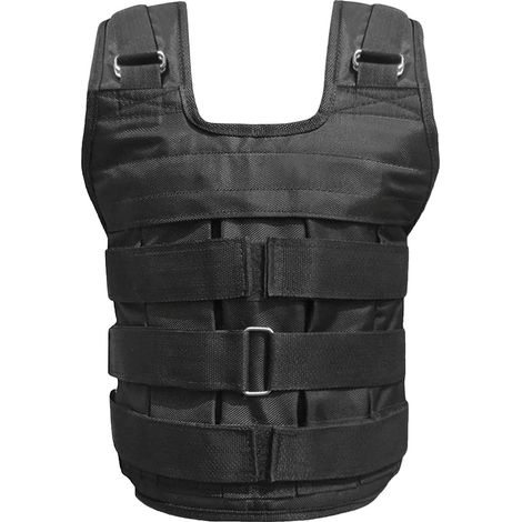 Gilet Lesté, Plage de Poids Ajustable, Tissu Oxford Durable, noir (1/2)