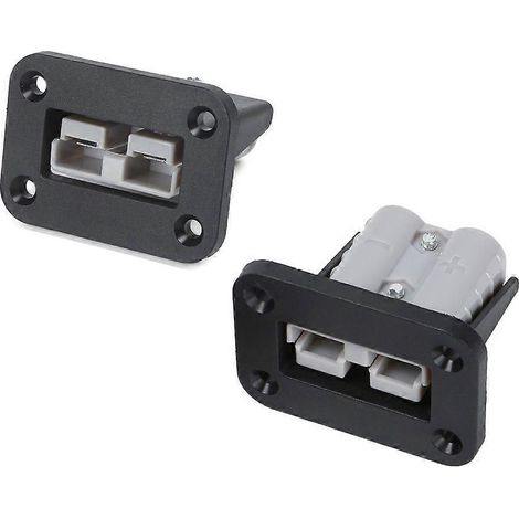 2x Steckdosenleiste 50A Stecker-Montageplatte für SB50-Seriensteckverbinder, Unterputzmontage