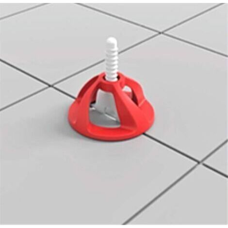 Croisillons carrelage autonivelant 2 mm 100 clips + 100 cadrans réutilisables Shaffer pro système nivellement à visser Kit niveleur carrelage aide à la pose de carreaux pour pose Sols/murs, avec (1/4)