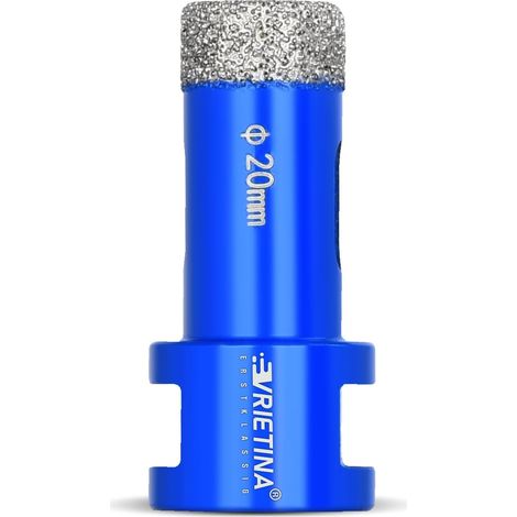 Foret diamanté pour carrelage M14 - 20 mm - Foret diamanté pour verre et carrelage humide / sec - Couronne de forage pour meuleuse d'angle - Scie cloche diamant - Foret pour carrelage, marbre, granit, (1/5)