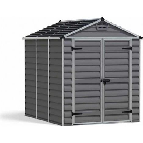 Skylight Shed 6 x 8 Dark - Polycarbonate - L229 x W185.4 x H217 cm - Dark Grey