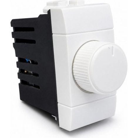 Serie Civile A2ZWORLD MBL Bianco Compatibile Con Bticino Living Light (Regolatore Dimmer A Manopola)