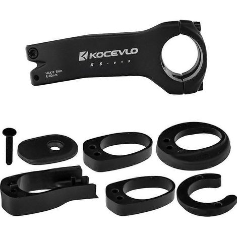 Potence de vélo Kocevlo à passage de câbles interne, potence en aluminium 28,6-31,8 mm avec entretoise, potence de guidon de route 80 mm (1/5)