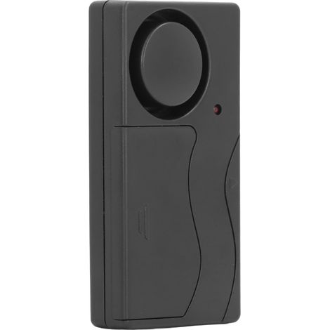 Alarme antivol sans fil à vibration avec télécommande, 108 dB, sensibilité réglable sur 10 niveaux, pour vélos et portes. (1/5)