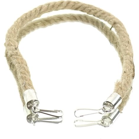 SCHEULEN Jutekordel 35 cm, mit Metall-Halterung an jedem Ende (1/3)