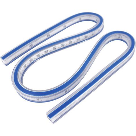 Regla Curva Flexible - 60 cm - Para Patrones de Costura y Corte de Telas - 1 Unidad (1/5)