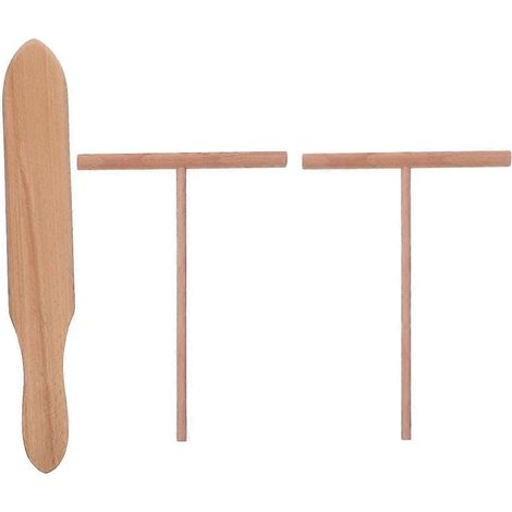 ensemble de spatules à crêpes ménagères, outils professionnels pour crêpières-25.00X4.00X0.20CM (1/4)