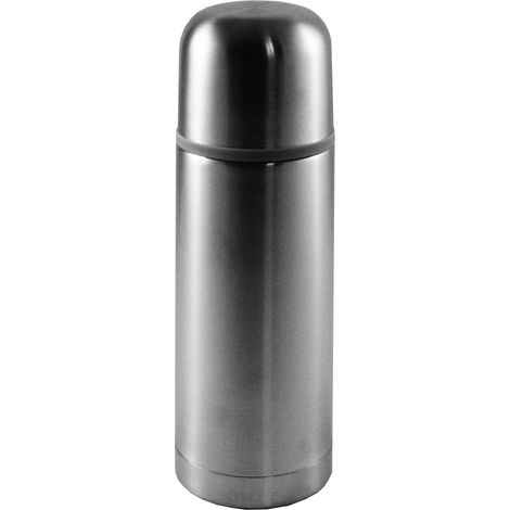 WURKO termo inoxidable 0,35 l , Termo inoxidable 0,35 litrosCapacidad 350 mlFabricado en acero inoxidableFácil de usarTapón con pulsador dosificadorTapa a rosca (1/4)