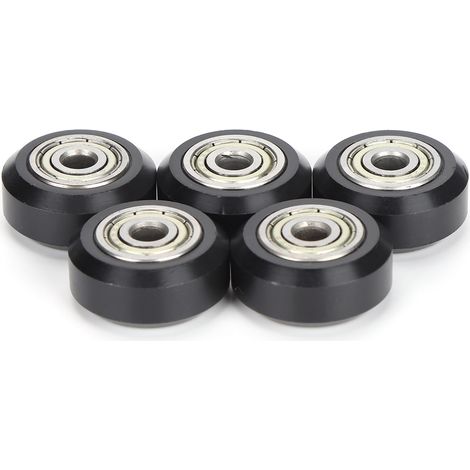 Lot de 5 poulies POM 625zz à roulement passif, compatibles avec imprimante 3D (noir) (1/5)