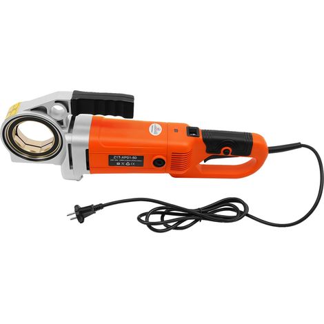 Máquina roscadora de tubos, potencia de 2300 W, 6 matrices incluidas, dimensiones 57 x 12 x 29 cm, motor de cobre puro, velocidad 26 rpm (1/5)
