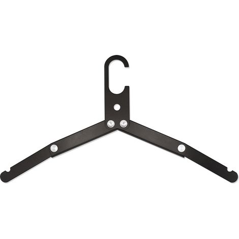 Lot de 3 cintres en alliage d'aluminium de qualité supérieure, cintres pliables et portables, et étendoir à linge pliable (1/5)