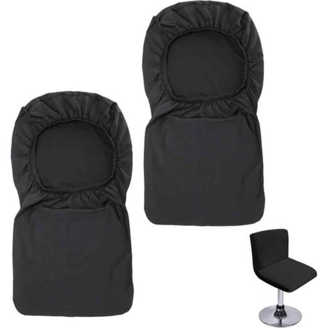Housse De Tabouret De Bar - Avec Dossier Extensible - Pour Chaise Pivotante De Salle À Manger - 1 Pièce (1/5)
