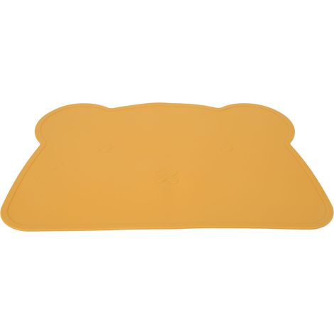Tapis en Silicone Épais Anti-Dérapant pour Table - Isolation Thermique, Design Ours, Idéal Maison/Hôtel/Restaurant (Jaune) (1/5)