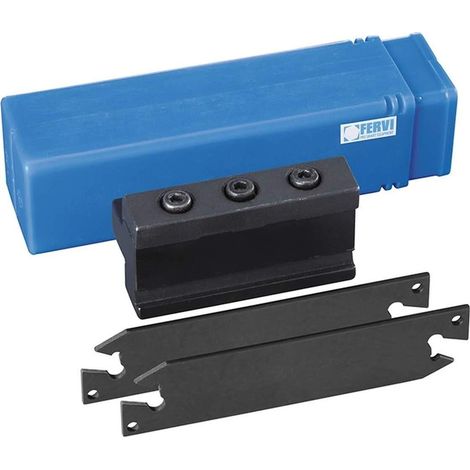 SET DE OUTIL BLOC LAME EXTERNE POUR COUPE POUR TOUR TOURNAGE FERVI T088