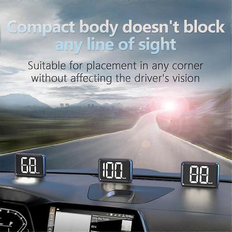 Compteur de vitesse numérique GPS HUD pour voiture (km/h) (1/5)