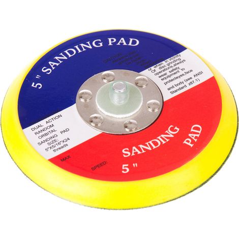 Disco de velcro SP-06 de 125 mm (sin agujeros) para amoladora neumática (1/2)