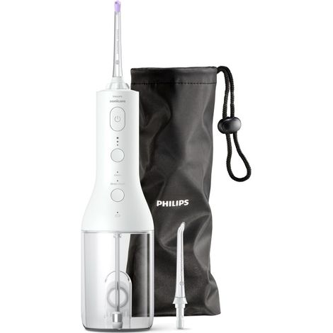 Philips HX3826-31 Sonicare Power Flosser 3000 Irrigatore Orale Cordless Quad Stream 2 modalita' 3 intensita' 250 ml autonomia 14 giorni colore Bianco (1/4)