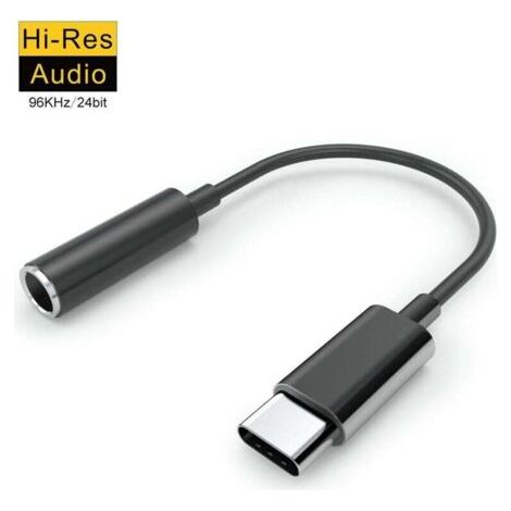 FENOPLASTICAUlisemAdaptateur pour casque USB C, USB C vers prise de type C vers adaptateur jack Aux 3,5 mm avec chipset DAC Compatible avec iPad Pro 2018, Pixel 3/2 XL, HTC U11 / U12 +, Huawei P20 Pro (1/4)