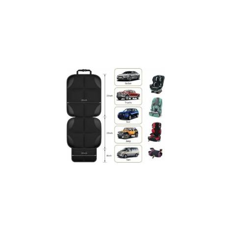 Autositzschoner, Kindersitzschutz – Schützt die Autositzpolsterung, Isofix-kompatibel, Universalgröße, mit Organizer-Taschen – Crezuo