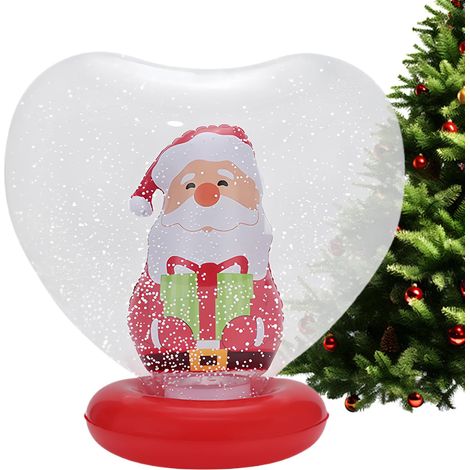 Ornements Inflables,Décorations de Fêtes Lumineuses en Forme de Cœur - Ornement Gonflable avec Figurine Intérieure et Télécommande - pour Extérieur Jardin Piscine Pelouse Porche Plage Terrasse (1/5)