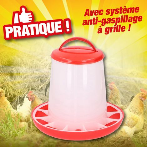 Mangeoire spéciale poules et poulets - Diametre 25x26cm (1/2)
