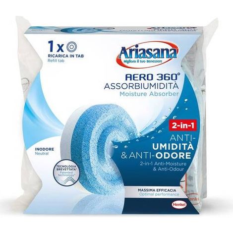 12 x ARIASANA RICARICA AERO 360 TAB INODORE 450 G