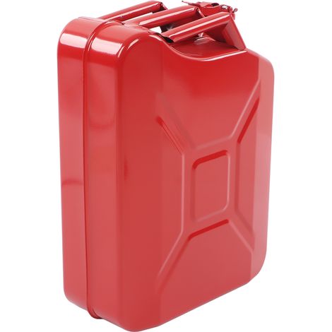 20-Liter-Benzinkanister aus Edelstahl, tragbarer Reservekanister mit selbstentlüftender Öffnung, robuster Kraftstoffeimer für sicheren Transport. (1/5)