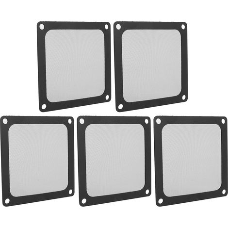 Lot de 5 filtres à mailles anti-poussière boîtier PC 80x80mm cadre magnétique (1/5)