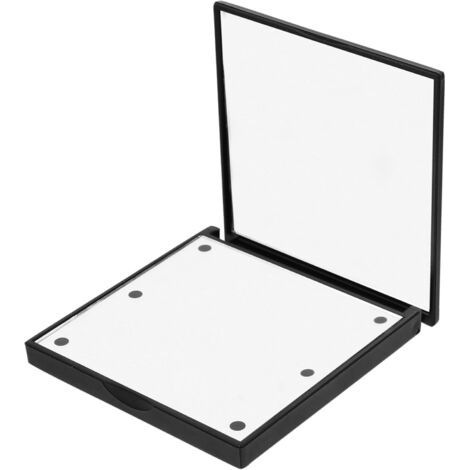 Miroir de maquillage compact à LED portable avec miroir de voyage et de poche noir (1/5)