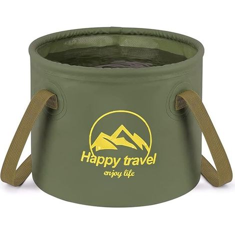 Bassine Pliable D'extérieur, Seau Pliant, Sac à Eau Pliable Étanche, Seau Pliant Portable Conteneur d'eau Lavabo pour Pêche Camping Plage Jardin Randonnée Nettoyage (1/5)