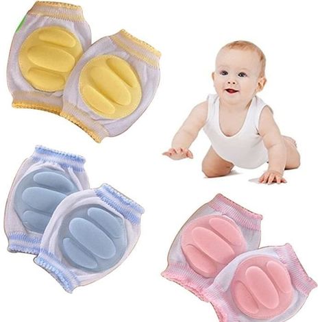 Genouillere Bébé,Genouillères Rampantes Réglables,Tout-Petits Protège Genoux Respirants Antidérapant,pour Garçons,Filles,Enfants,M (1/4)