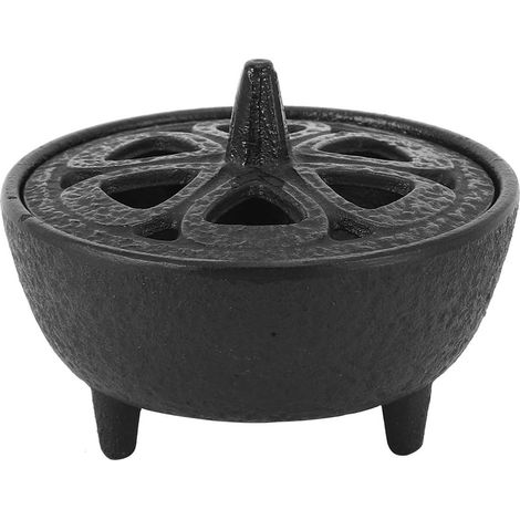 Lntyq Brûleur d'encens en Fonte, Porte-encens en Forme de Lotus pour Brûleur d'aromathérapie pour Salle De Bain, Chambre à Coucher, Décoration de la Maison