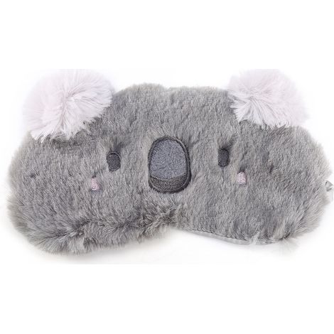Masque de sommeil mignon animal en forme de cerf de Noël, cache-œil cartonné pour sieste hivernale, motif koala (1/5)