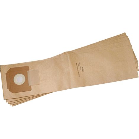 vhbw 5 Paper Dust Bags Replacement for Kärcher 6.904-208, 6.904208.0, 6.904-208.0, 69042080, 6904-2080 for Vacuum Cleaner, 75,5cm x 20cm, brown (1/5)
