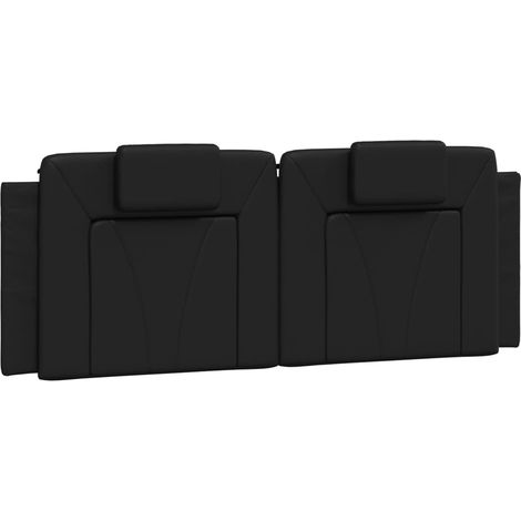 Coussin de tête de lit Viana noir 120 cm similicuir CFW32133 (1/5)