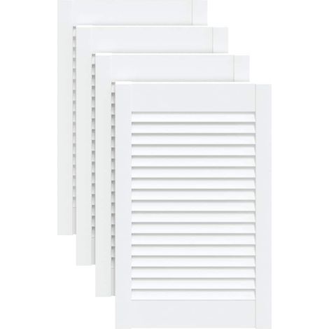 Maison Exclusive - Puerta de armario lamas 4 uds madera pino blan (1/5)