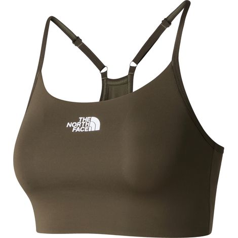Sujetador deportivo The North Face FLEX para mujer, color verde, NF0A8BRU21L r S (1/5)